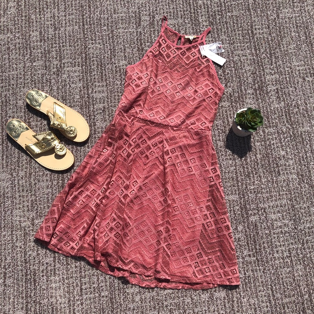 Lace A-line dress